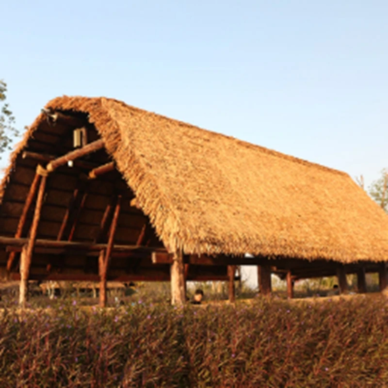 

Plastic vegetationDIY Straw Roof Rug Decor Grass Mat Palm Thatch Roll Deck Decor Decorative Straw Roof Panels Shutters