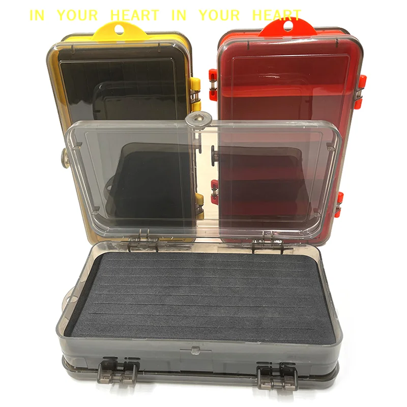 【X】Portable Double Sided Split Bait Box Crank Jig Head Hook Set Fishing Jig Head Lure Soft Bait Fishing Gear Accessories Storage