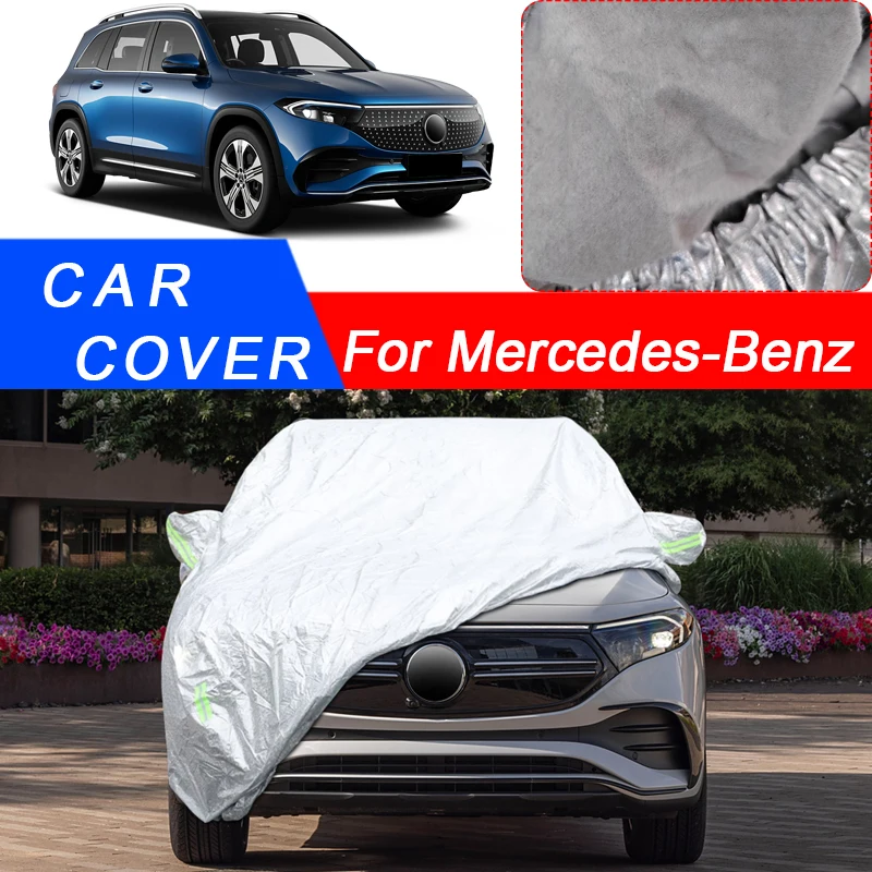 

For Mercedes-Benz A B C-Class Hatchback Sedan Shooting Brake CLS E-Class EQE EQS Car 3Layer Thicken Cover Rain Snow Waterproof