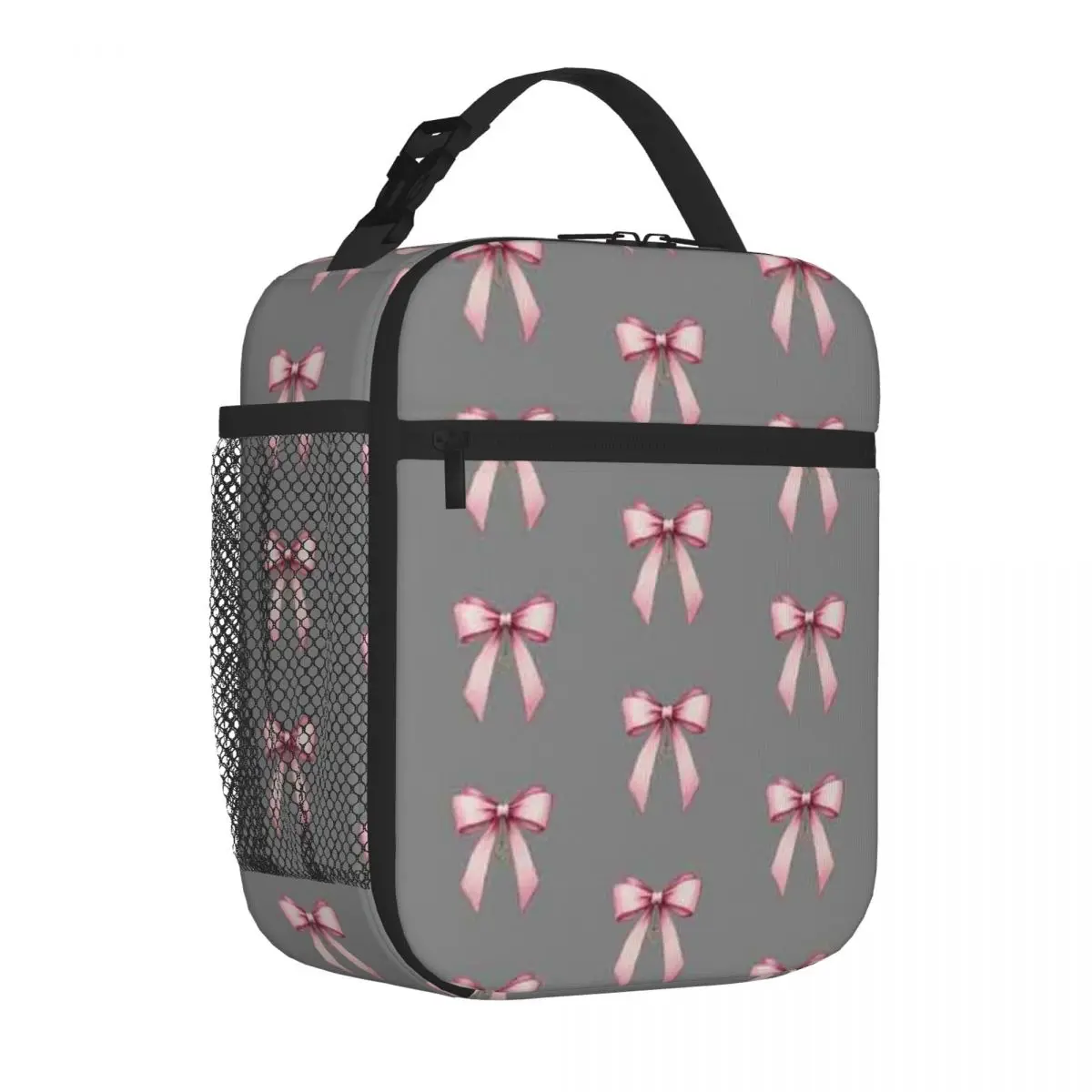 Bestselling Bow With Heart Charm Rugged Bento Bag Daycare Meal Lunch Bag