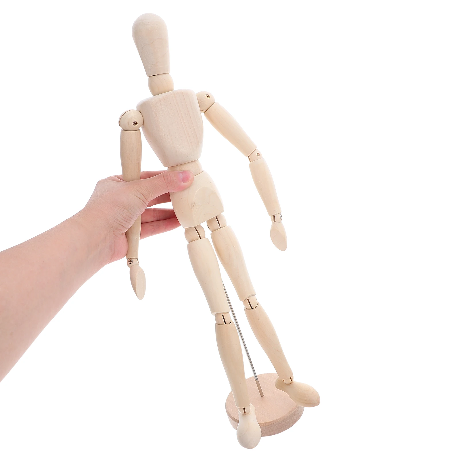 

16 Inch Flexible Wooden Mannequin For Artists Sketching Drawing Painting Diy Home Decoration Educational Tool Articulated