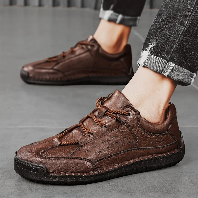 

Высококачественная брендовая мужская уличная походная обувь, подошва ручной работы, мужская спортивная повседневная обувь, универсальная обувь для кемпинга и вождения