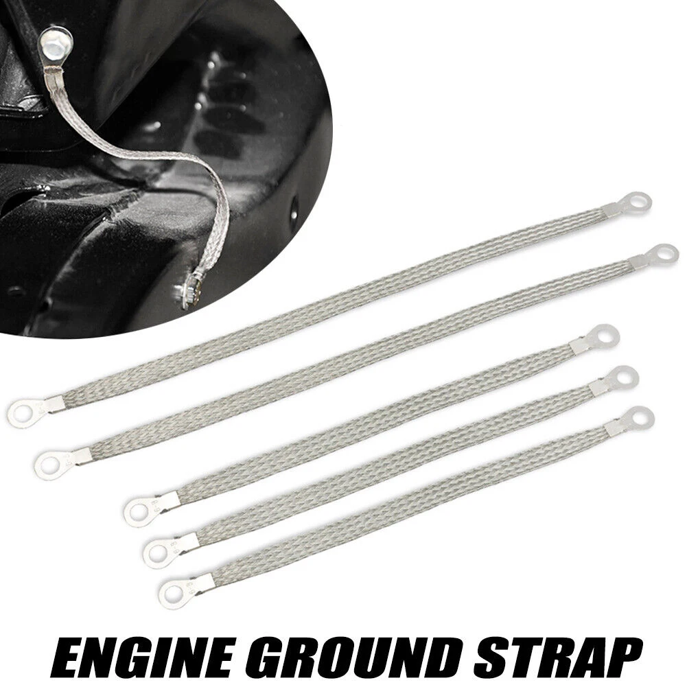 Automotive Tools Engine Ground Strap Grounding Cable Straps Tinned Copper 10\'\'X1/2\'\'+13\'\'X1/2\'\' For Ford High Quality
