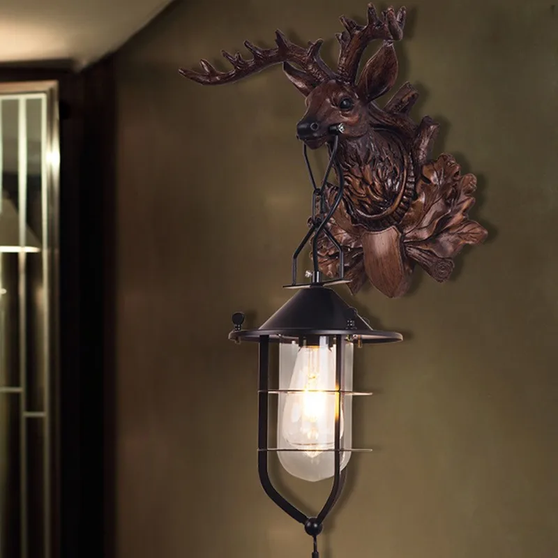 TEMOU  Modern Antlers Wall Light Creative Design LED Indoor Sconce Lamp For Home Decor Living Bedroom Bedside Porch