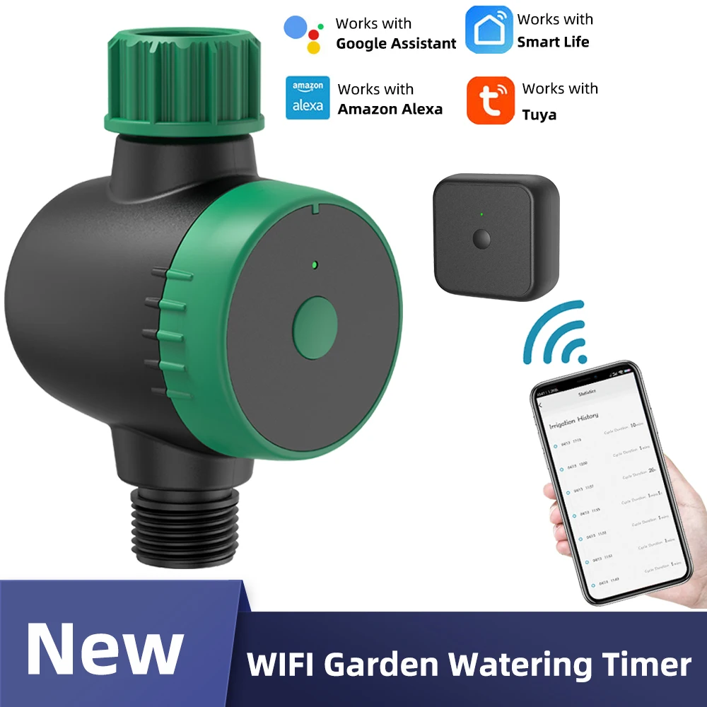 Hot Garden Irrigation Water Timer Bluetooth/Wifi-Compatible Smart Programmable Hose Controller Rain Delay Auto Drip System Valve