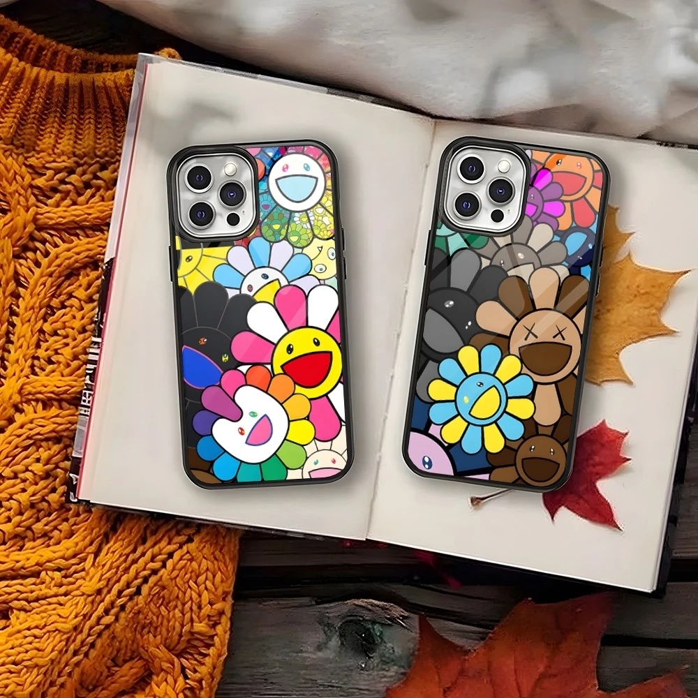 T-Takashi M-Murakami Коврик для мыши ПК + ТПУ для Iphone 16 12 Pro Max 1115 13 14 Mini 6S 8 7 Plus X Xs XR Роскошная задняя крышка