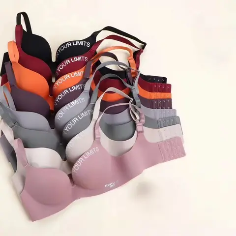 Women Print Seamless Bra Sexy Lingerie Floral Push Up Bras One-Piece Underwear 2026 Bralette No Steel Rings Gather Brassiere