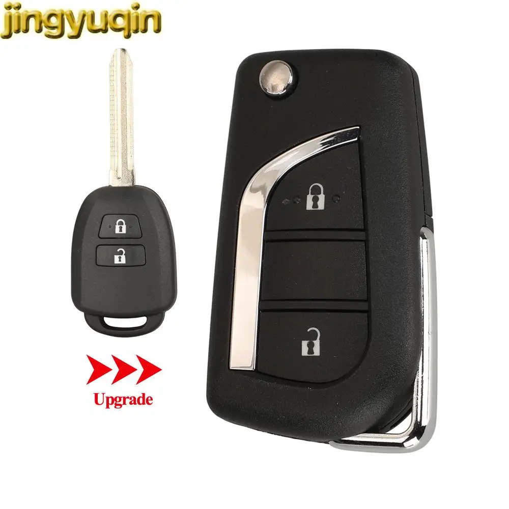 Jingyuqin Car Key Alarm 314mhz B51TE B71TH 89070-52D70 Upgrade For Toyota Yaris 2011 2015 Vitz CHR 2018 Corolla 2017 Ractis Fob