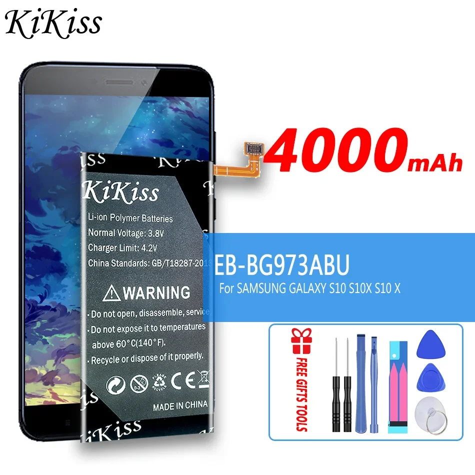 KiKiss EB-BG973ABU Replacement battery For Samsung GALAXY S10 S10X S10 X SM-G9730 G9730 SM-G973 G973F G973U G973W Mobile Phone