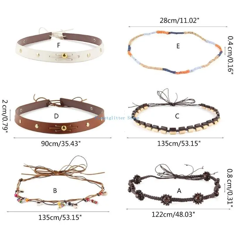 652B Cowboy Hat Band DIY Western Hat Belt Western Beaded Hatband Straw Hat Band