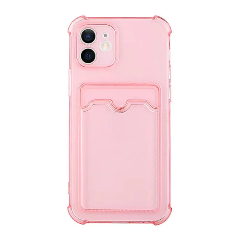 Card Bag Wallet Clear Phone Case For Xiaomi Redmi Note 8 9 9s 10 10s 11 11s 12 12s 12 Pro Plus 5G Redmi 9A 9C 10A 10C Cover image 5