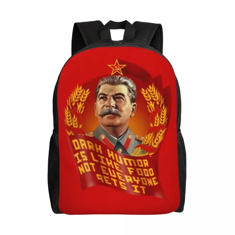 Zaino personalizzato Joseph stalinista urss zaino donna uomo moda Bookbag per College School Russia CCCP borse unione sovietica