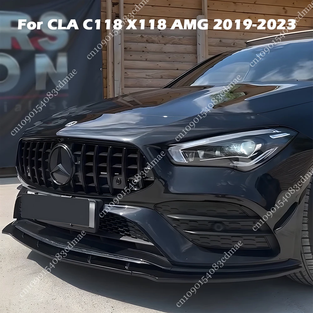 

Передний сплиттер Maxton Style для Mercedes CLA Class C118 X118 CLA180 200 220 250 35 AMG 2019-2023, спойлер-диффузор, аэродинамический тюнинг