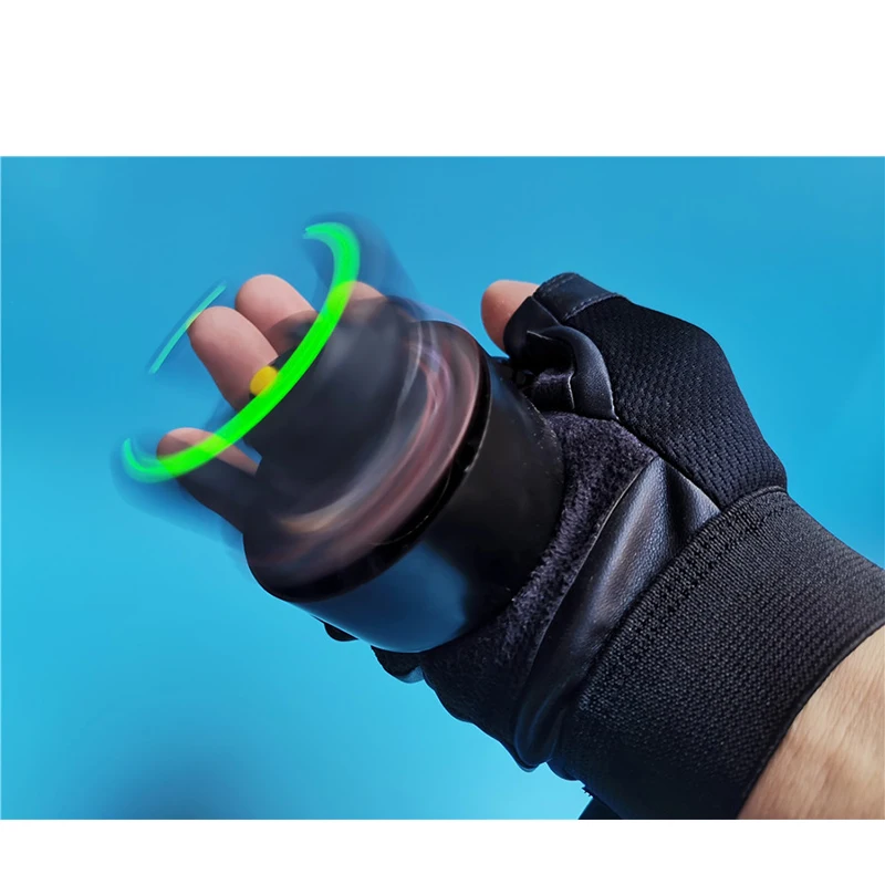 2023 Newest Laser Vortex Rotating Gloves RG Two-Color Luminous Glove Bar Nightclub Stage Dance Show Property