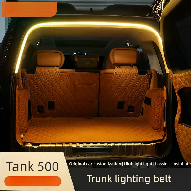 For Great Wall Tank 500 Trunk Lighting Car Atmosphere Lights Trunk Atmosphere Lights Decorative Lights LED Light Accessories