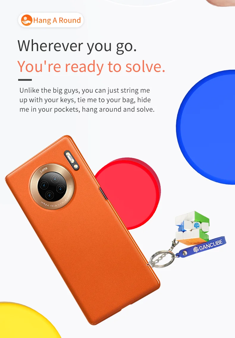 GAN 330 Portachiavi Cubo 3x3x3 Mini Cubo di Velocità Senza Adesivo 3x3 Cubo di Velocità Cubo Magico Professionale Puzzle Giocattoli GAN330 Cubo