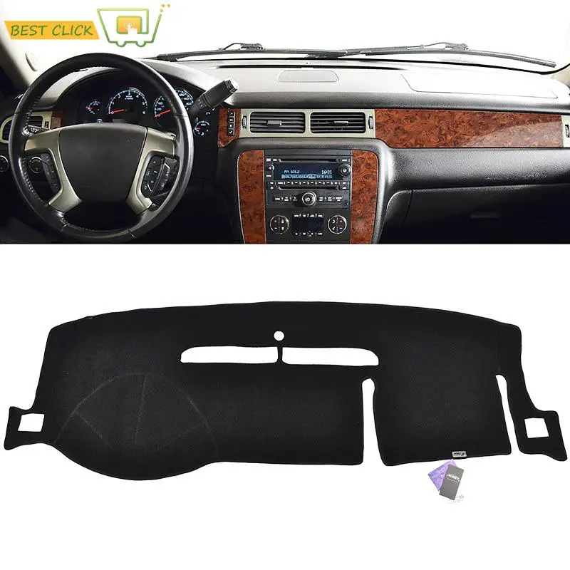 Dashmat Dash Mat For GMC Yukon Sierra Chevrolet Suburban Tahoe Avalanche Silverado 2007-2013 Dashboard Cover Dash Board Cover