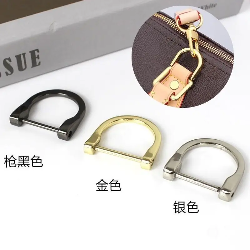 1pc Metal Bag Side Anchor Gusset Hanger Clamps Bag Side Edge Anchor Link Hardware With D Rings For Small Bag Purse Detachable