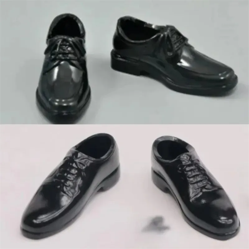 

1/6 Scale Male Action Figures Black Round Square Head High-top Hollow Shoes Accessories Model for 12in Soldier Doll Body