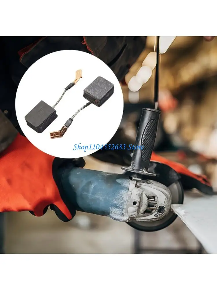 

Y6GD 10Pcs Heavy Duty Angled Grinder Carbon Brushes Professional for N421362 DWE4217 DWE4238 DWE4246 DWE4257 Accessories