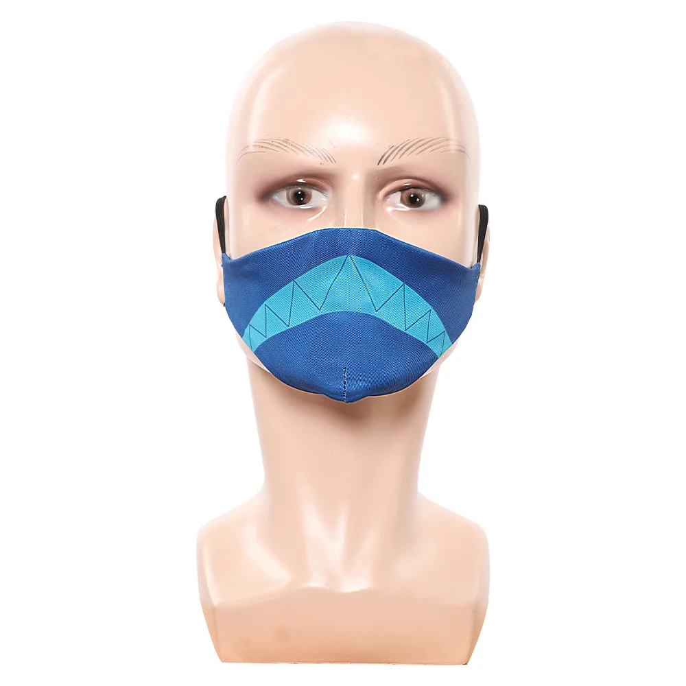 تمويه الجحيم نزل 2 ألاستور تأثيري قناع أزرق زي الملحقات ملابس السجن الدعائم ملابس الهالوين حفلة كرنفال