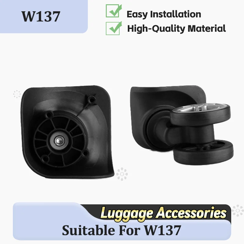 

For W137 Universal Luggage Trolley Wheel Repair Kit Heavy-duty Replacement Wheel With Stainless Steel Axle, Suitable