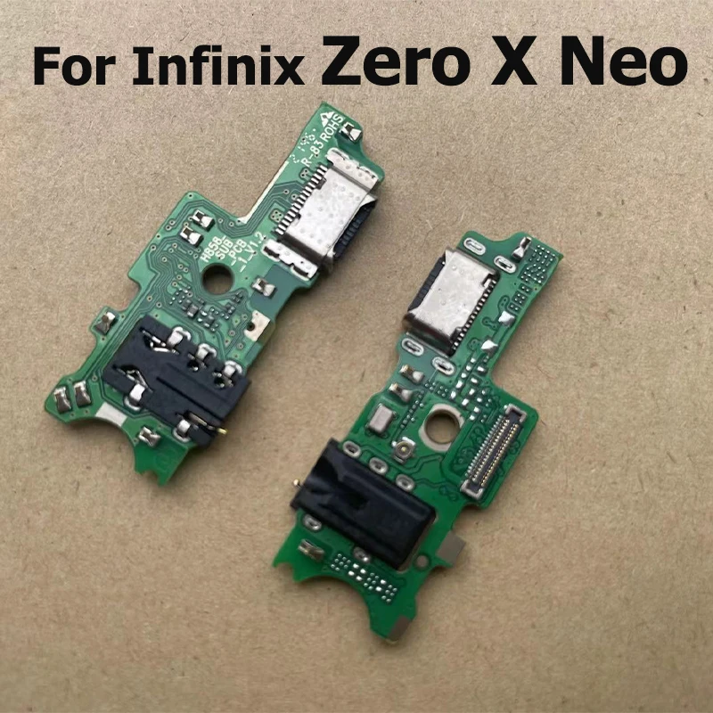 USB Charging Dock Port For Infinix Zero X Pro Neo Mic Microphone Connector Board Flex Cable Repair Parts