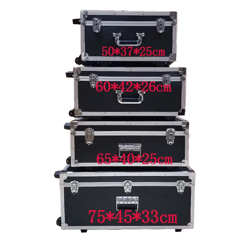Imagem -04 - Polia Pull Rod Case Caixa de Ferramentas de Alumínio Caixa de Equipamentos Display Bolsa Household Hardware Storage Toolbox Multifuncional com Espuma