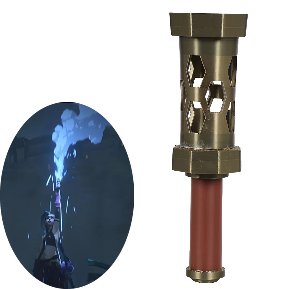 

24cm Arcane Jinx Powder Plastic Prop 2024 Game LoL TV 2 Cosplay Fantasy Disguise Costume Accessories Adult Women Fantasia Prop
