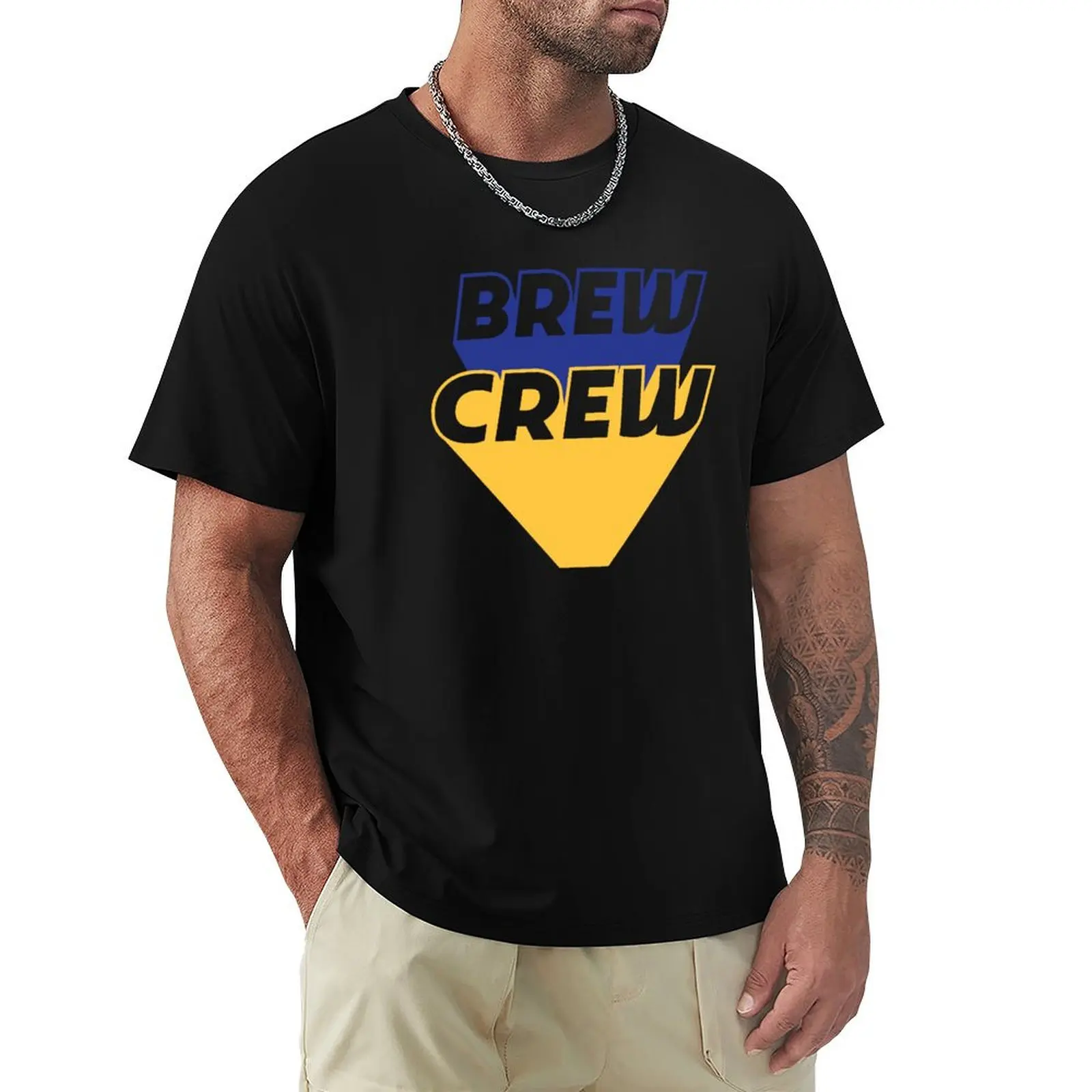 Brew Crew T-Shirt Big and Tall Gym T-Shirt