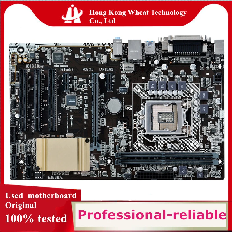 For Intel H110 H110-PLUS motherboard Used original LGA 1151 LGA1151 DDR4 32GB USB2.0 USB3.0 SATA3 Desktop Mainboard