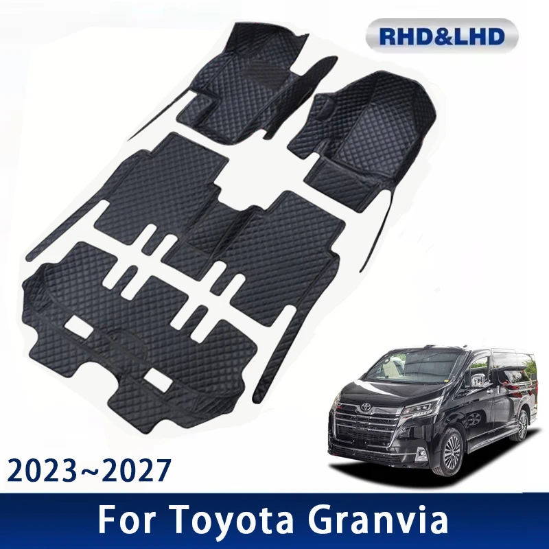

Car Floor Mats For Toyota Granvia 2023 2024 2025 2026 2027 Waterproof Custom Leather Auto Foot Pads Carpet Interior Accessories