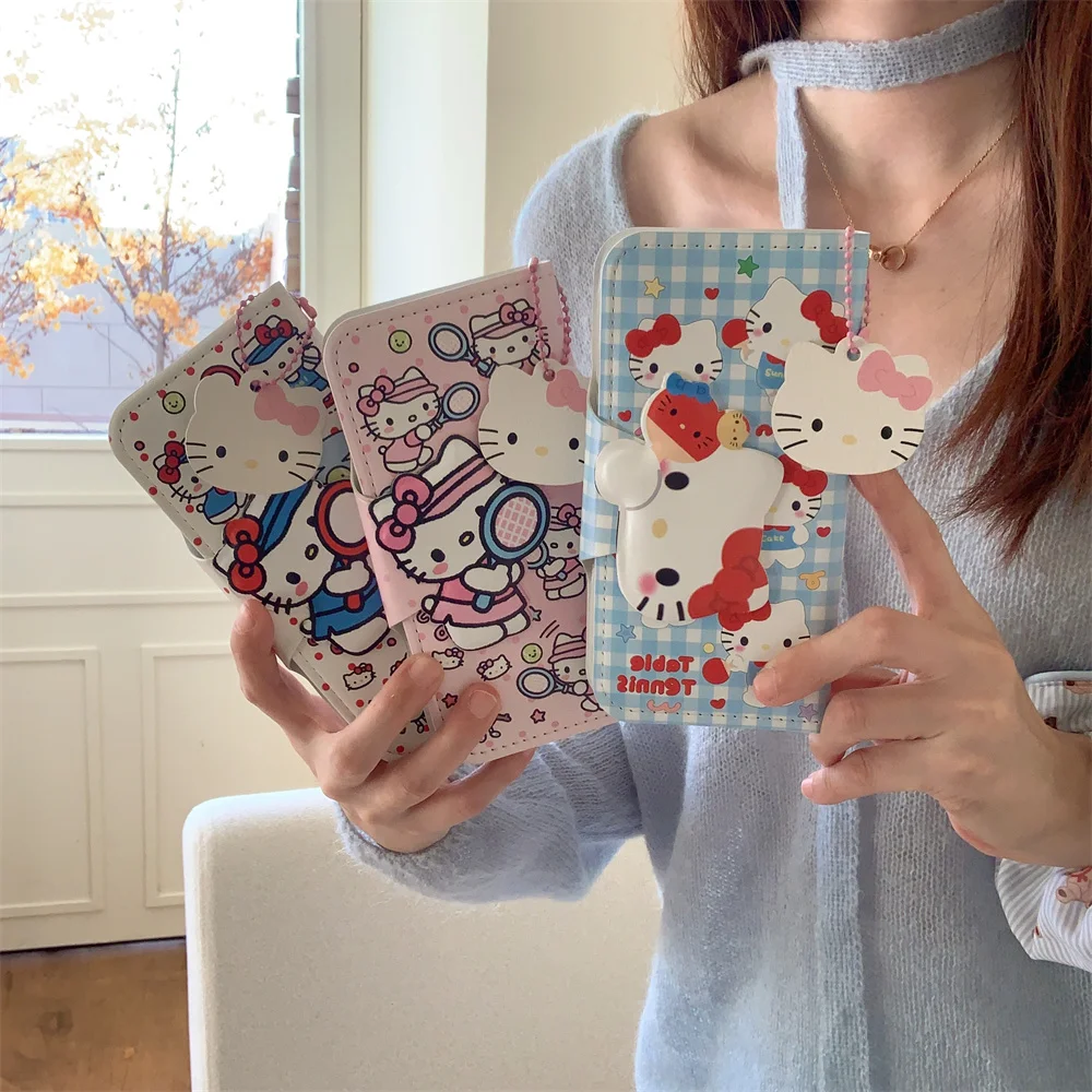 

New cute hello kitty flip leather phone case for iPhone 13 14 15 16 promax 15 Pro cover card slot cartoon shock protection cover