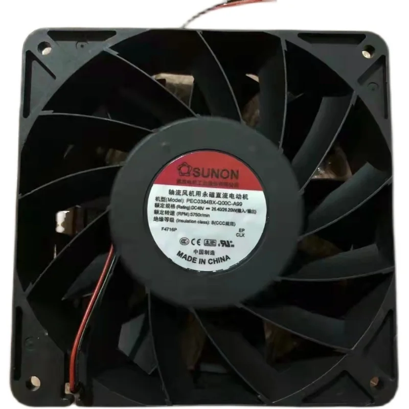 جديد الأصلي PEC0384BX-Q00C-A99 48V 26.40/24.20w 12038 120x120x38 مللي متر مروحة التبريد المبرد