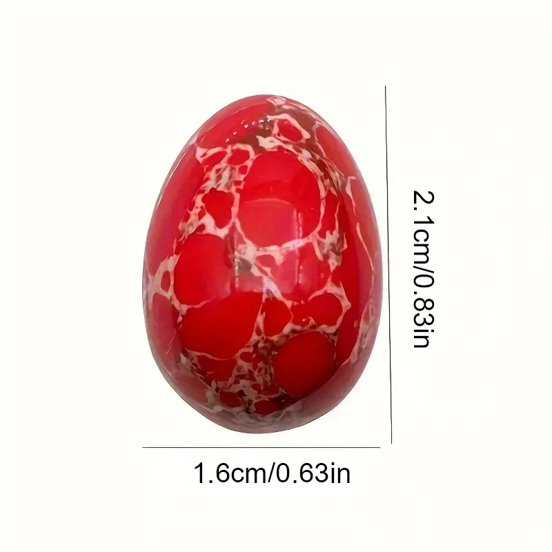 3/5 قطعة البيض شفاء كريستال حجر الأحجار الكريمة الطبيعية شقرا اليوغا الريكي الطاقة الكوارتز المعدنية عينة هدايا عيد الفصح ديكور المنزل #2