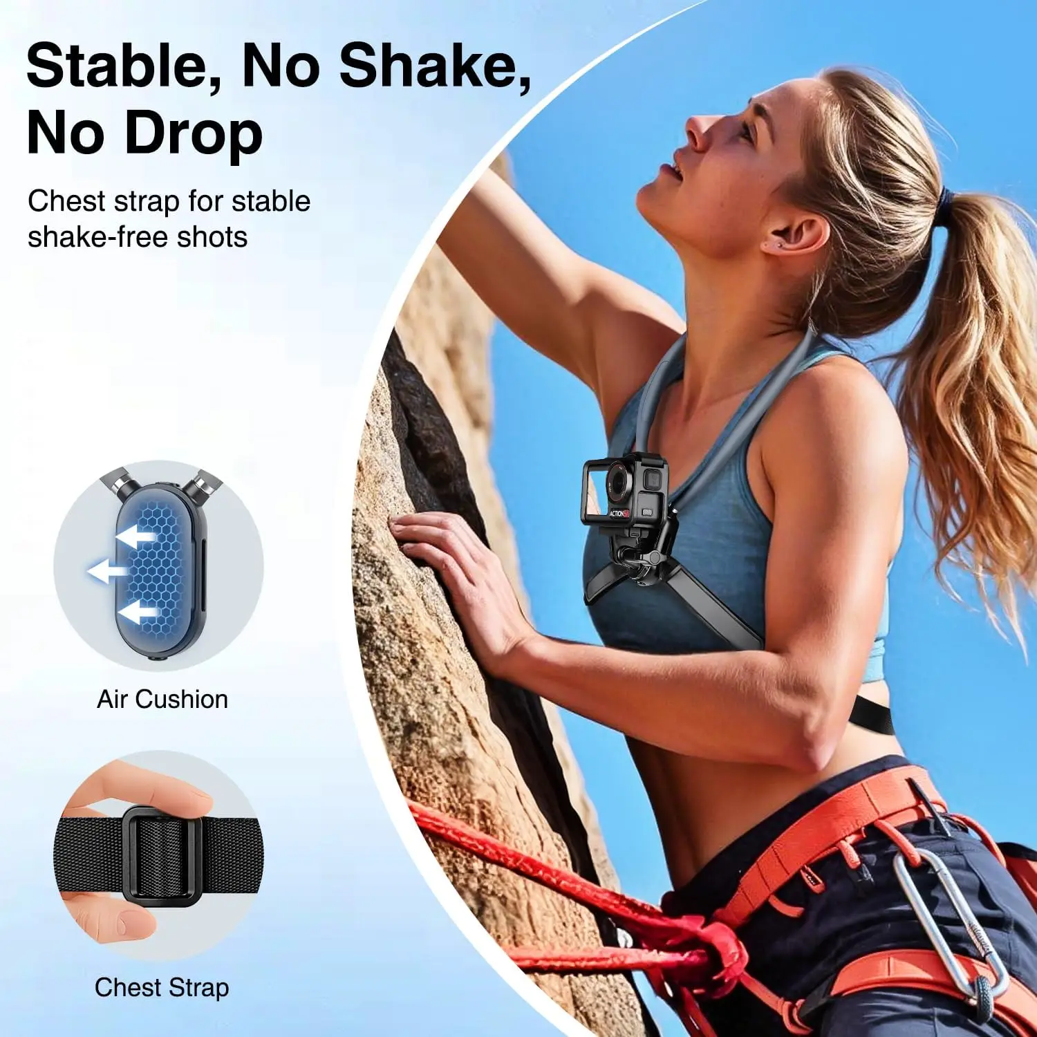 Silicone Magnetic Neck Mount Quick Release Hold for Action Camera for GoPro Insta360 DJI