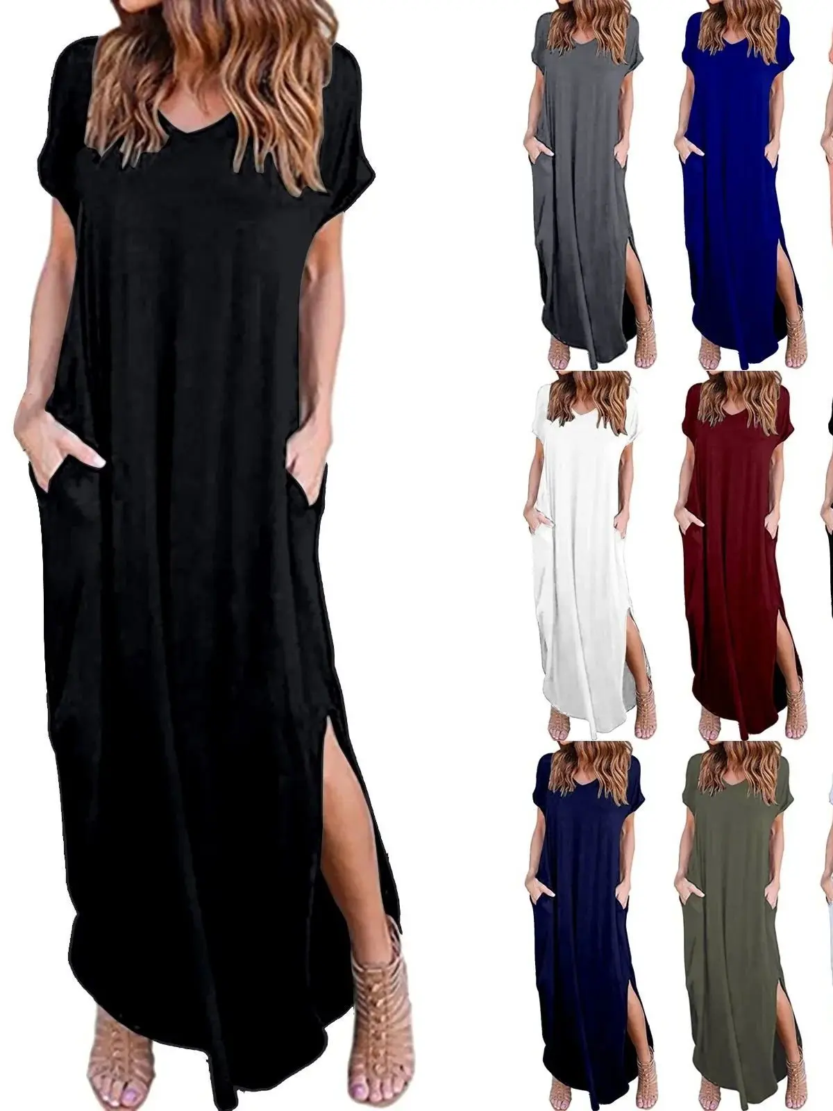 

Casual Oversized Women ort Sve Long Dr with kets Cleanfit H Version Linen Material Ciwalk Suitable All Seasons