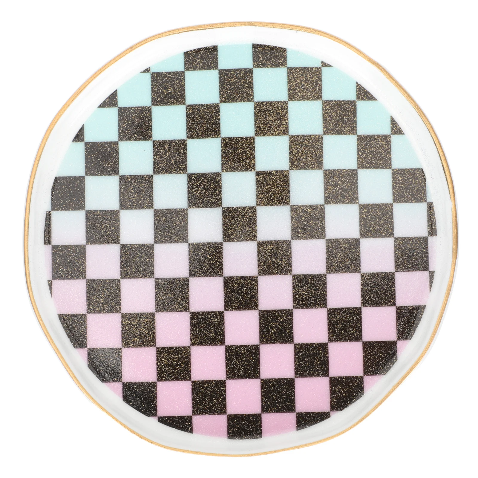 Ceramic Jewelry Dish Nordic Style Decorative Jewelry Tray Key Holder Bowl for Bathroom Bedroom Dining Decorative Plate