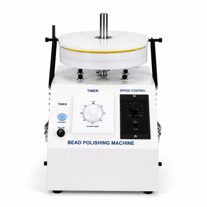 Automatic Electric Bead Polishing Machine AC 220V Round Wood Bead Sander Grinder for 6-50mm Beads Jewelry Making Tool
