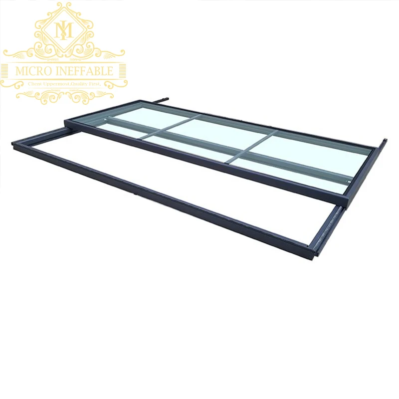 Sistem Skylight ditarik desain Modern keamanan Murah Mewah untuk Aluminium