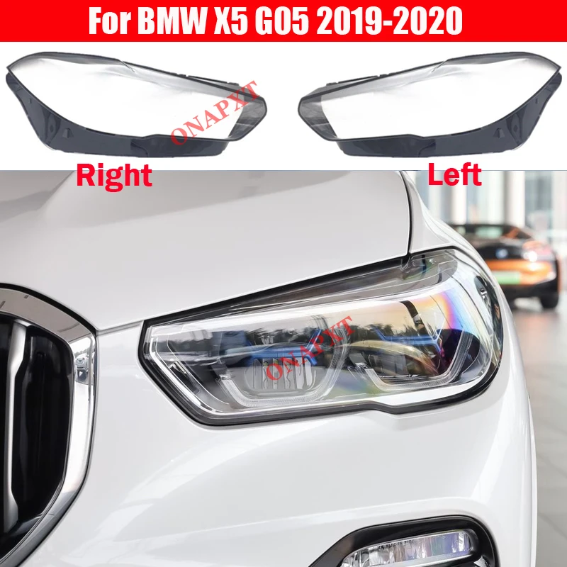 

Автомобиль для BMW X5 G05 2019-2020, передняя фара, стеклянная фара, прозрачный абажур, крышка объектива