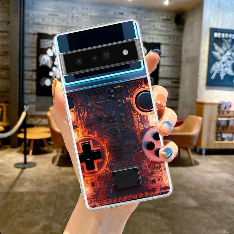 Recreational Machines Phone Case Cover for Google Pixel 8 7 6 5 4 4XL Shockproof TPU 7A 6A 5A 4A 3A 3AXLPro 5G Transparent Shell