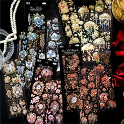 3 pcs/1lot Rose Covenant series Kawaii Scrapbook Stickers Scrapbooking Supplies Planner Decorative Craft Stationery Sticker