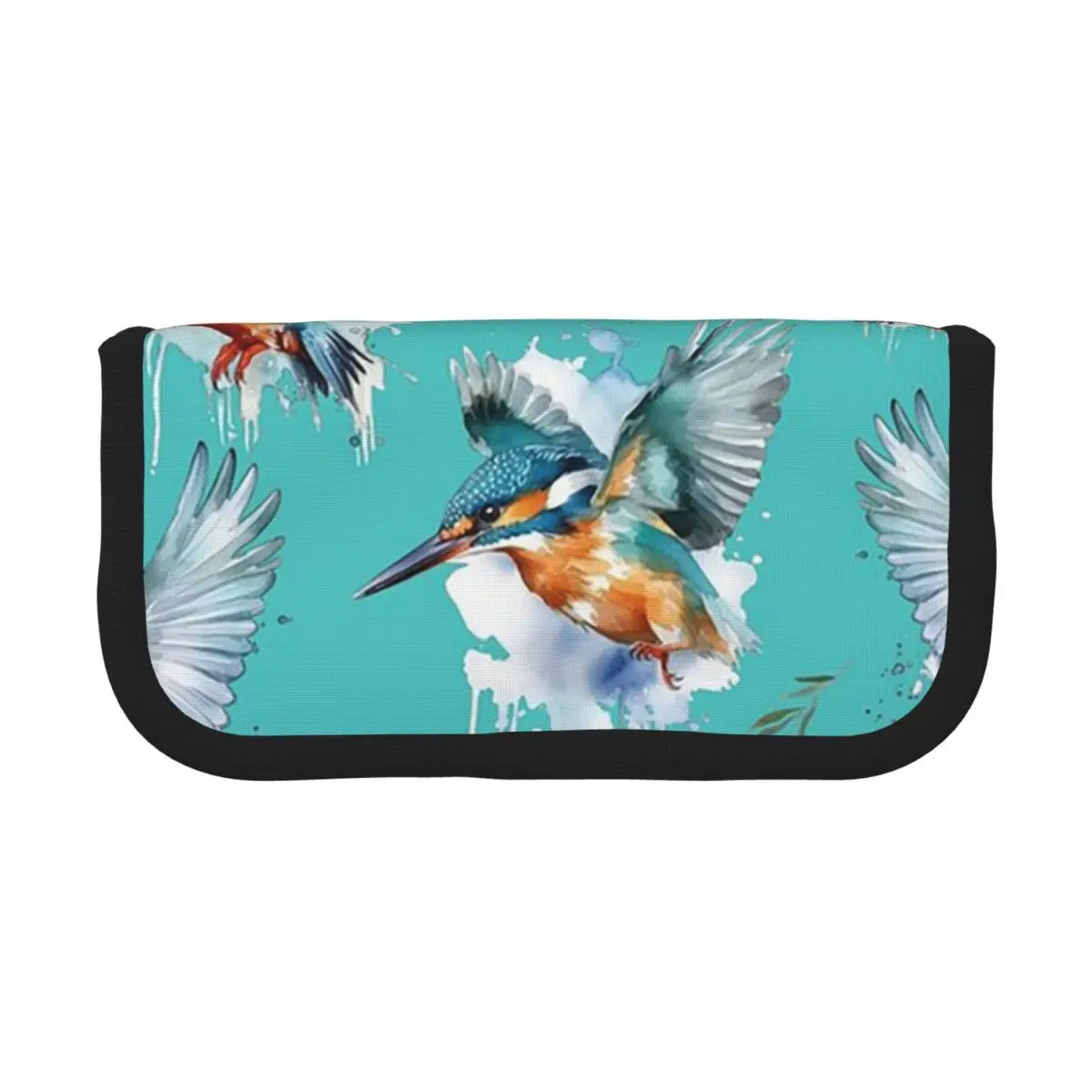 

Kingfisher Pattern Pencil Cases for Student School Pen Box Pencil Bag Large Capacity Pencil Pouch Storage Stationery Supplies