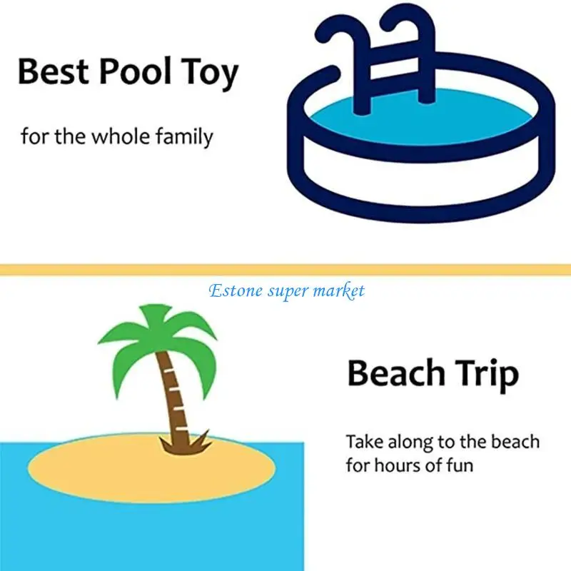 090B Boules d'eau plage Balle combat d'eau 5pcs pour piscines arrière-cour drôle jeu jeu jouets interactifs