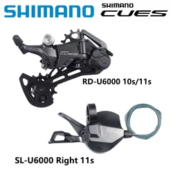 Shimano CUES U6000 Shifter SL-U6000 Right 11s 10s RD-U6020 10s 11s U6000 10s/11s Rear Derailleur For Mountain Bike Bicycle Part