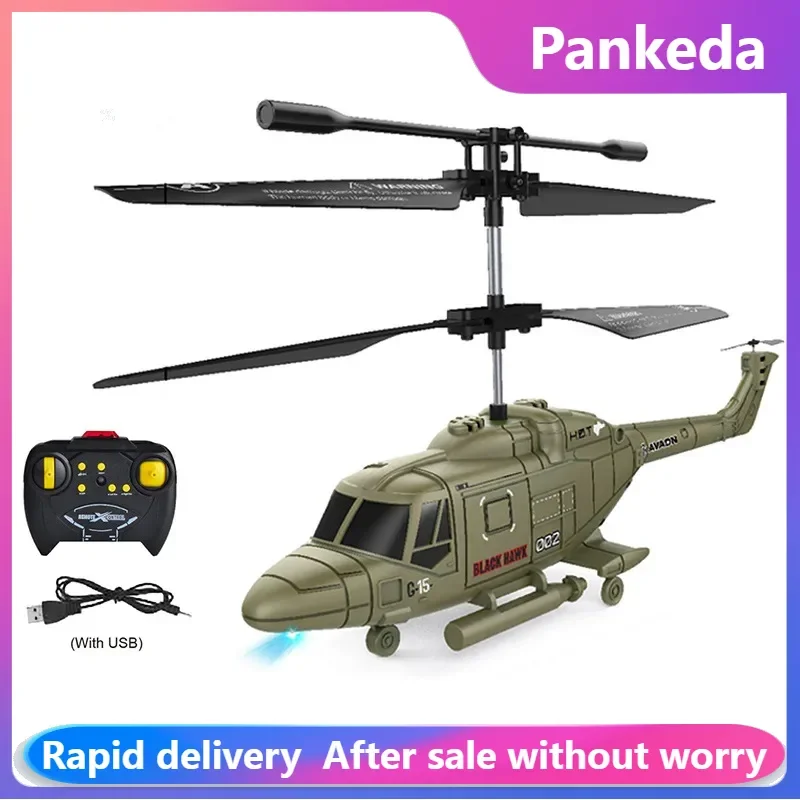 3.5-channel Remote Control Mini-aircraft Helicopter Simulation Fighter Model Drop-resistant Aircraft Children's RC Toys Gifts