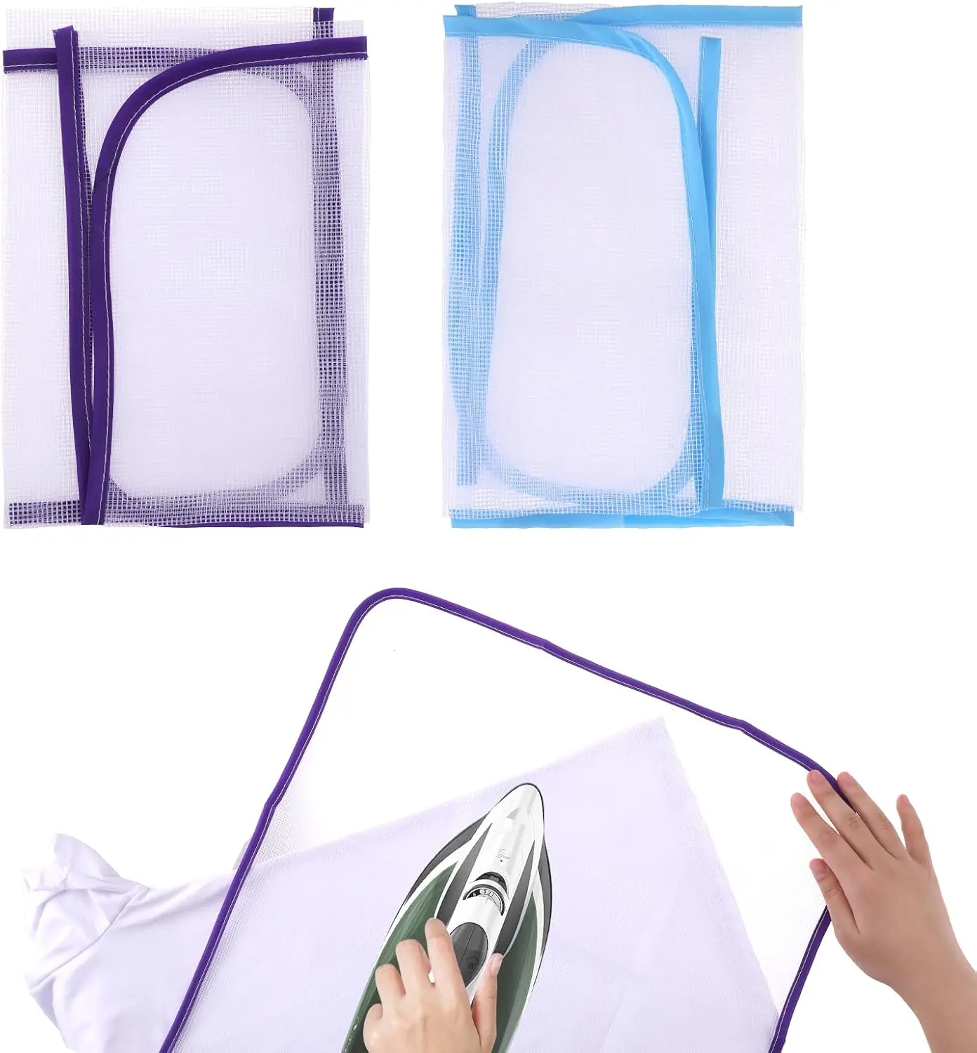 

2 Pack Ironing Scorch Mesh Cloth Protector, Insulation Pad for Sewing and Fabric Protection Tool