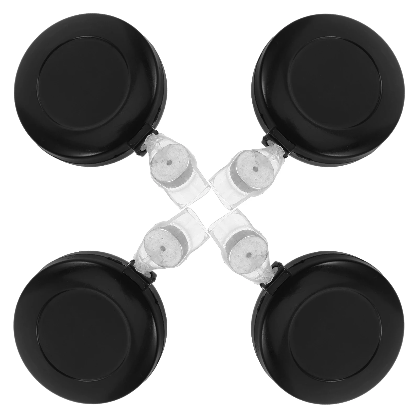 

4 Pcs Coin Disappearance Props Silent Magician Tricks Fun Black Tool Perfect Party Stage Trick Toys Coins Device Professional
