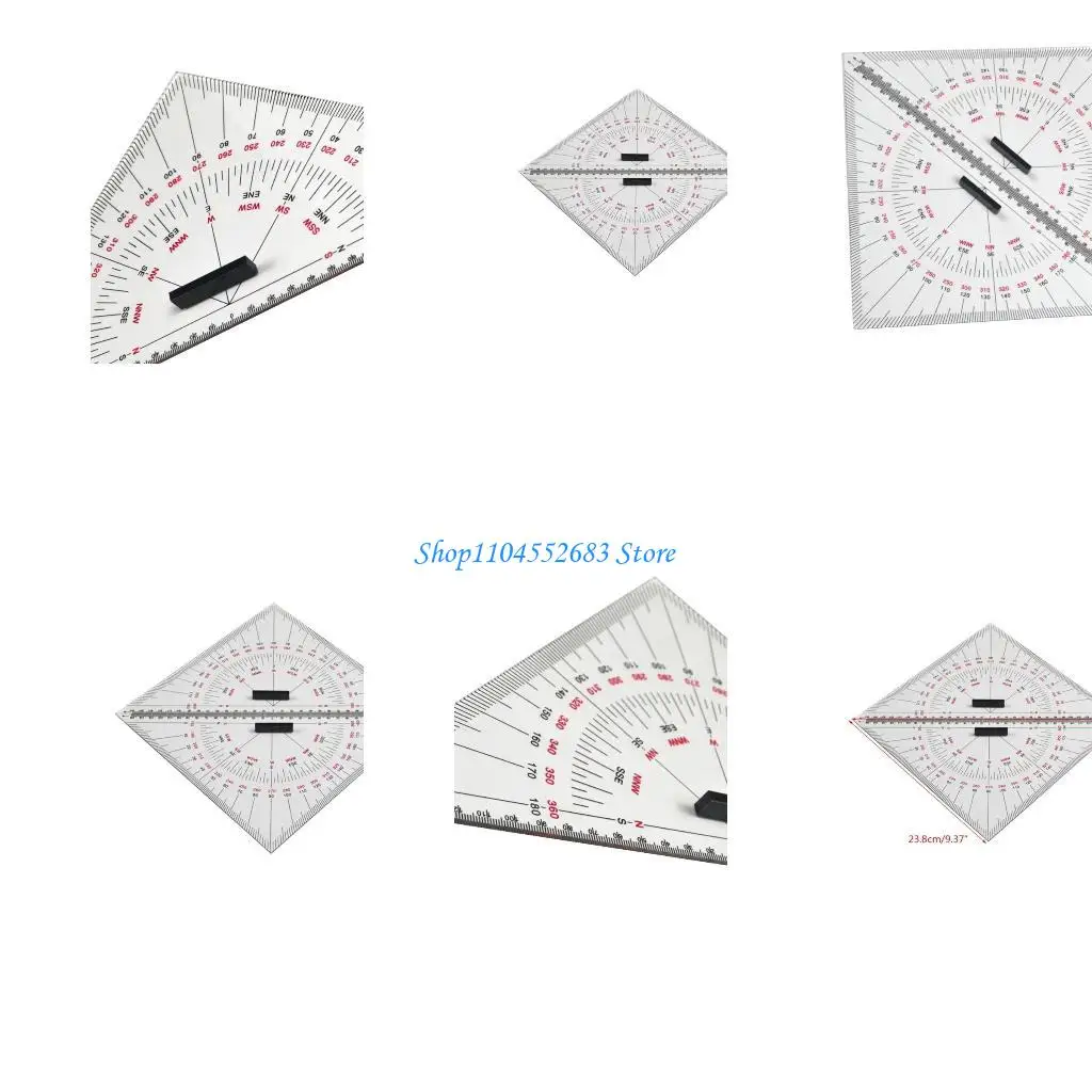 

Y6GD 300mm Large-Scale Ruler for Teaching Engineering Math Protractor Geometry Ruler